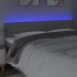 Cabecero con LED de tela gris claro 160x5x78/88