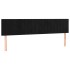 Cabecero con LED de terciopelo negro 160x5x78/88