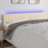 Cabecero con LED de tela color crema 180x5x78/88