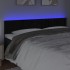 Cabecero con LED de terciopelo negro 180x5x78/88