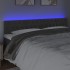 Cabecero con LED de terciopelo gris oscuro 180x7x78/88