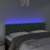 Cabecero con LED de terciopelo verde oscuro 144x7x78/88