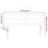 Cabecero con LED de terciopelo gris claro 144x5x78/88