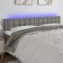 Cabecero con LED de tela gris oscuro 180x5x78/88