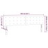 Cabecero con LED de terciopelo rosa 160x5x78/88