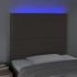 Cabecero con luces LED tela gris taupe 80x5x118/128