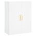Aparador alto madera contrachapada blanco 69,5x34x180