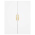 Aparador alto madera contrachapada blanco 69,5x34x180