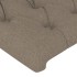 Cabecero con luces LED tela gris taupe 80x7x118/128
