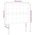 Cabecero con luces LED terciopelo rosa 100x5x118/128