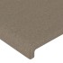Cabecero con LED de tela gris taupe 147x16x78/88