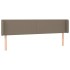 Cabecero con LED de tela gris taupe 163x16x78/88
