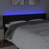 Cabecero con LED de tela negro 183x16x78/88