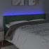 Cabecero con LED de terciopelo verde oscuro 183x16x78/88