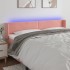 Cabecero con LED de terciopelo rosa 203x16x78/88