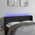 Cabecero con LED de terciopelo negro 147x16x78/88