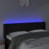 Cabecero con LED de terciopelo negro 147x16x78/88