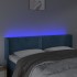 Cabecero con LED de terciopelo azul oscuro 147x16x78/88