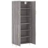 Aparador alto madera contrachapada gris sonoma 69,5x34x180