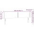 Cabecero con LED de terciopelo rosa 163x16x78/88