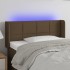 Cabecero con LED de tela marrón oscuro 83x16x78/88