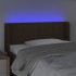 Cabecero con LED de tela marrón oscuro 83x16x78/88