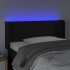 Cabecero con LED de terciopelo negro 93x16x78/88