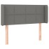 Cabecero con LED de tela gris oscuro 83x16x78/88