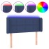 Cabecero con LED de tela azul 93x16x78/88