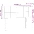 Cabecero con LED de tela azul 93x16x78/88