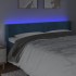 Cabecero con LED de terciopelo azul oscuro 183x16x78/88