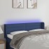 Cabecero con LED de tela azul 147x16x78/88
