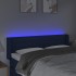 Cabecero con LED de tela azul 147x16x78/88