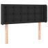 Cabecero con LED cuero sintético negro 93x16x78/88