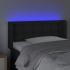 Cabecero con LED cuero sintético negro 93x16x78/88
