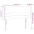 Cabecero con LED de terciopelo gris claro 83x16x78/88