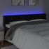 Cabecero con LED de terciopelo negro 203x16x78/88