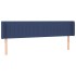 Cabecero con LED de tela azul 163x16x78/88