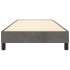 Estructura de cama sin colchón terciopelo gris oscuro 90x190