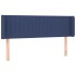 Cabecero con LED de tela azul 147x16x78/88