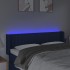 Cabecero con LED de tela azul 147x16x78/88