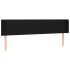 Cabecero con LED de tela negro 183x16x78/88