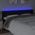 Cabecero con LED de tela negro 183x16x78/88