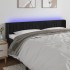 Cabecero con LED de terciopelo negro 183x16x78/88
