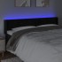 Cabecero con LED de terciopelo negro 183x16x78/88