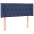 Cabecero con LED de tela azul 93x16x78/88