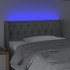 Cabecero con LED de tela gris claro 103x16x78/88