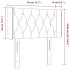 Cabecero con LED de terciopelo rosa 83x16x78/88