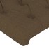 Cabecero con LED de tela marrón oscuro 93x16x78/88
