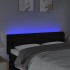 Cabecero con LED de tela negro 147x16x78/88